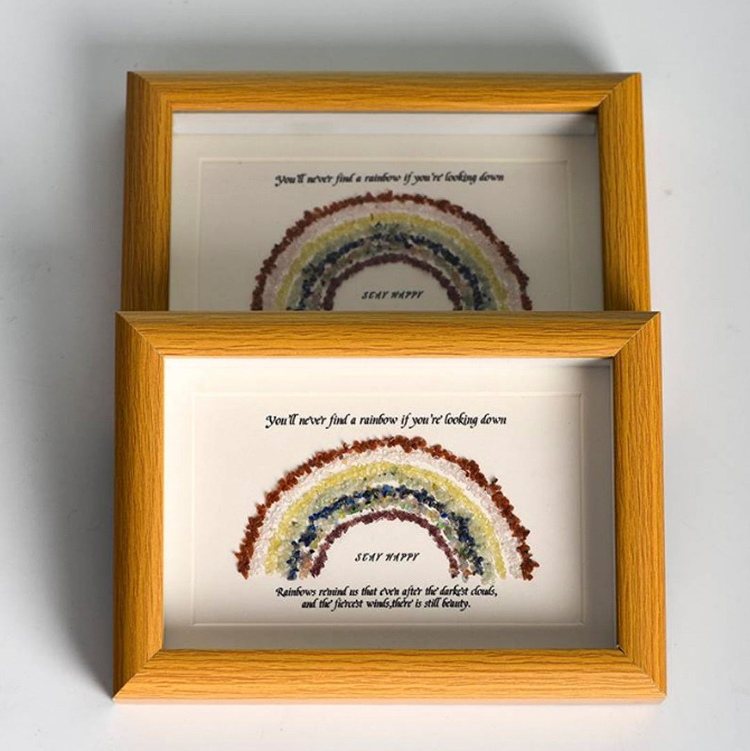 Rainbow Crystal Gravel Photo Frame