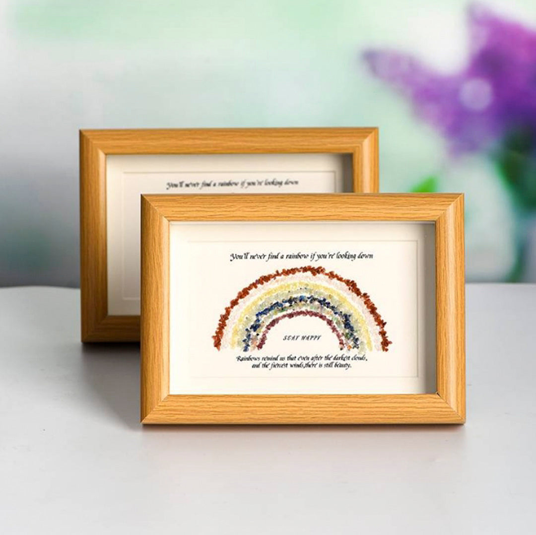 Rainbow Crystal Gravel Photo Frame