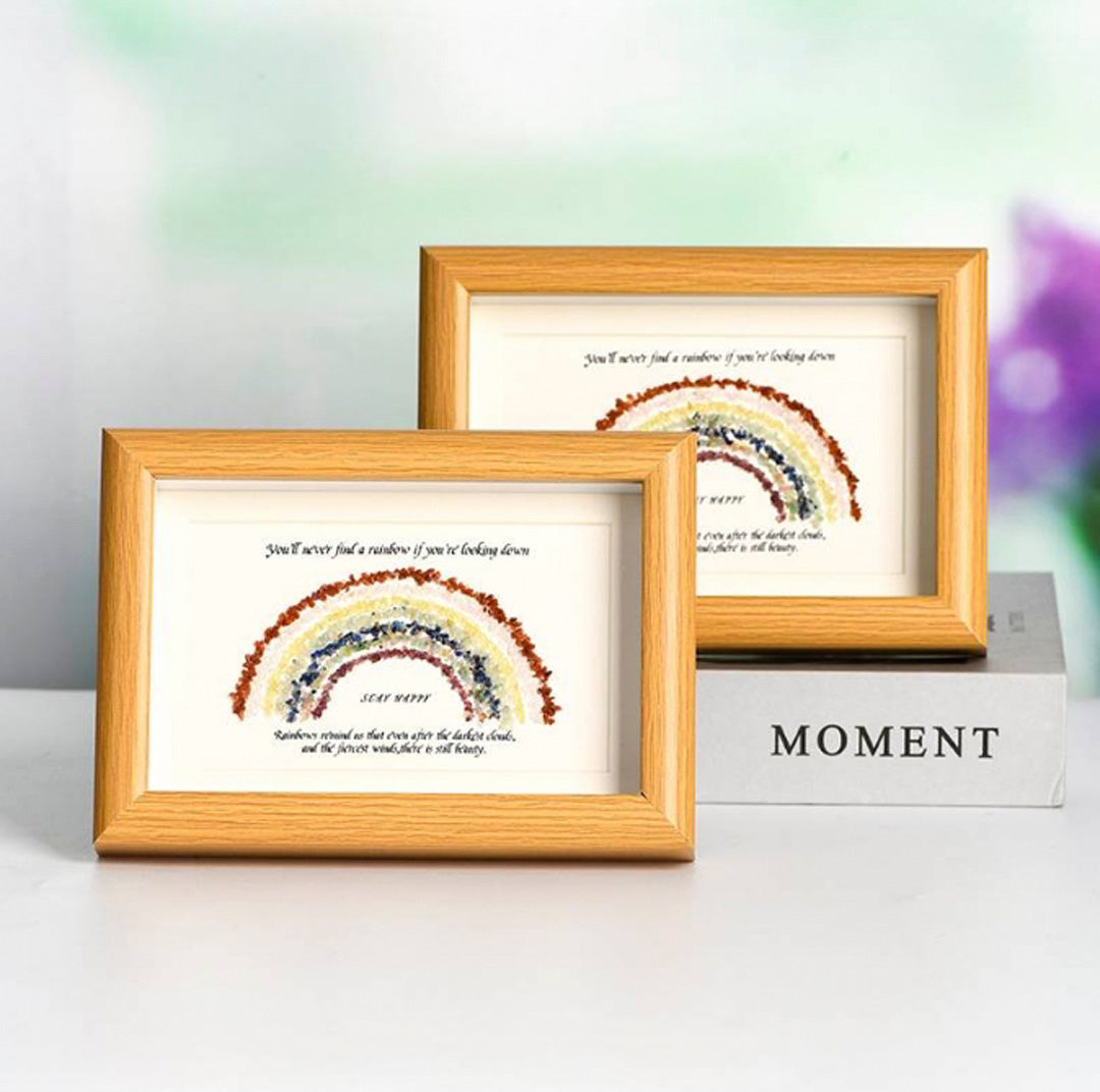 Rainbow Crystal Gravel Photo Frame