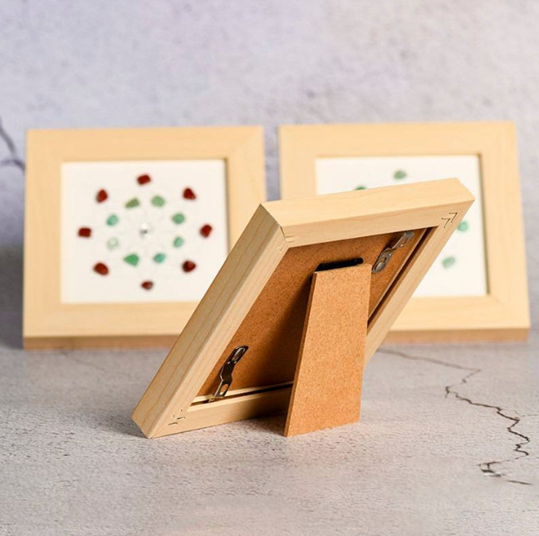 Flower Of Life Crystal Stone Photo Frame