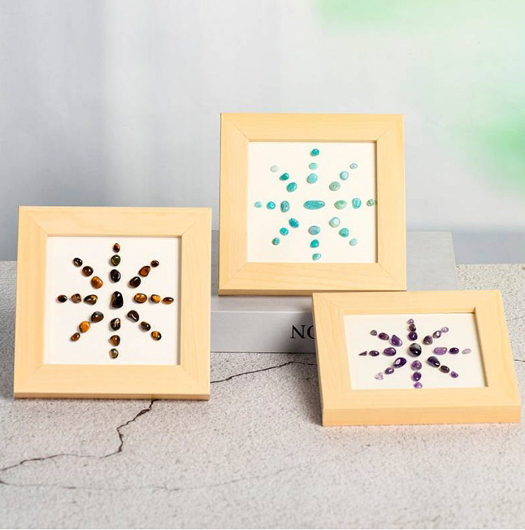 Sunflower Crystal Crushed Stone Decorates The Picture Frame