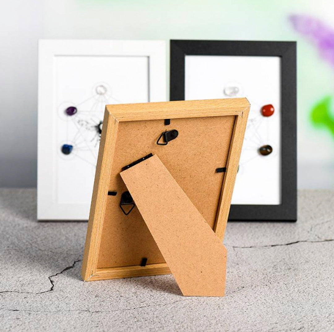 Metatron Hexagonal Rough Crystal Photo Frame
