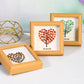 Crystal Stones With Hearts Decorate The Picture Frame