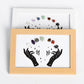 Crystal Stone Photo Frame Of Seven Chakras On Both Hands