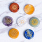 Round Seven Chakras Colorful Gravel Set