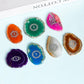 Seven Chakra Agate Tablets Set (Silver Symbol)