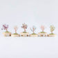 Peridot lawn crystal tree ornaments