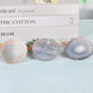 Curved cypress pine agate base crystal tree ornament