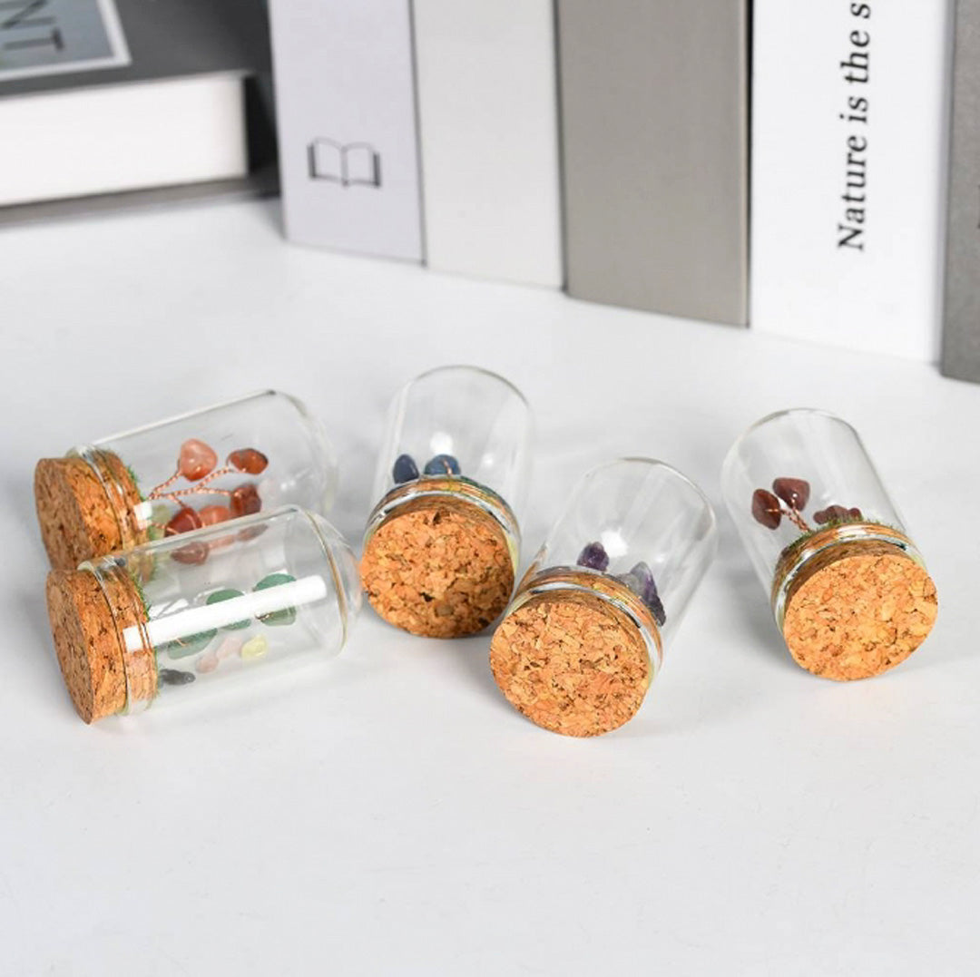 Natural crystal rough glass cover micro landscape crystal tree