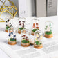 Natural crystal rough glass cover micro landscape crystal tree