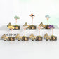 Little donkey cart crystal tree ornament