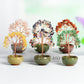 Colorful small bowl shaped crystal tree ornaments