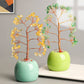 Jar-shaped crystal tree ornaments