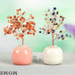 Jar-shaped crystal tree ornaments