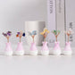 Vase-shaped crystal ornaments