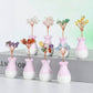 Vase-shaped crystal ornaments