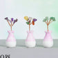 Vase-shaped crystal ornaments