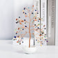 Small white bowl crystal ornament