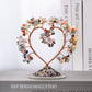 Love agate base crystal tree ornament