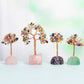Crystal base colorful gravel crystal tree ornaments