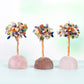Crystal base colorful gravel crystal tree ornaments