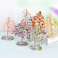 Agate base willow crystal tree ornament
