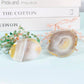 Agate base willow crystal tree ornament