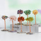 Agate piece base crystal tree ornament
