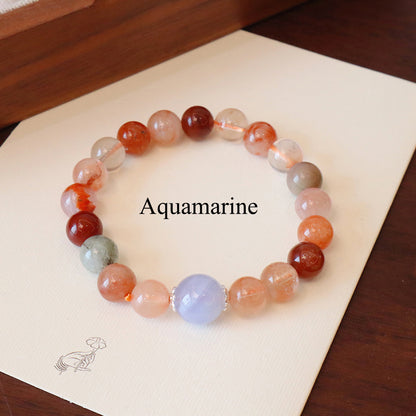 Natural red crystal bracelet